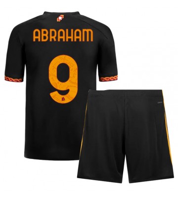 AS Roma Tammy Abraham #9 Koszulka Trzecich Dziecięca 2023-24 Krótki Rękaw (+ Krótkie spodenki)